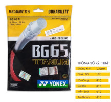 Dây đan vợt cầu lông Yonex BG 68 Titanium