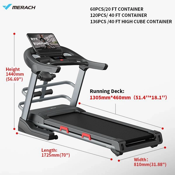 Máy chạy bộ điện Merach S450 Treadmill Wifi