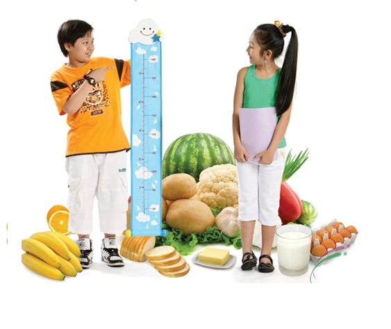 Chế độ dinh dưỡng có thể tác động tích cực tới chiều cao của trẻ