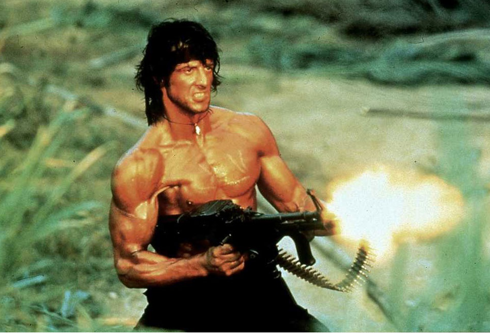 Sylvester Stallone trong bộ phim làm nên tên tuổi của mình "Rambo"