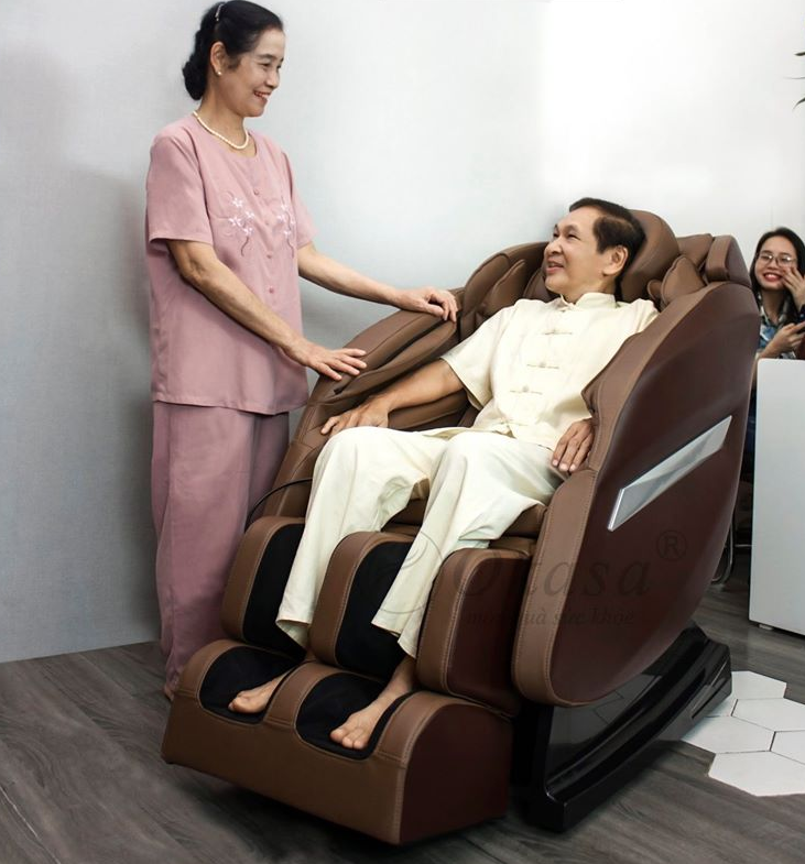 Sử dụng ghế massage giúp thư giãn cơ thể, hiệu quả điều trị tốt hơn