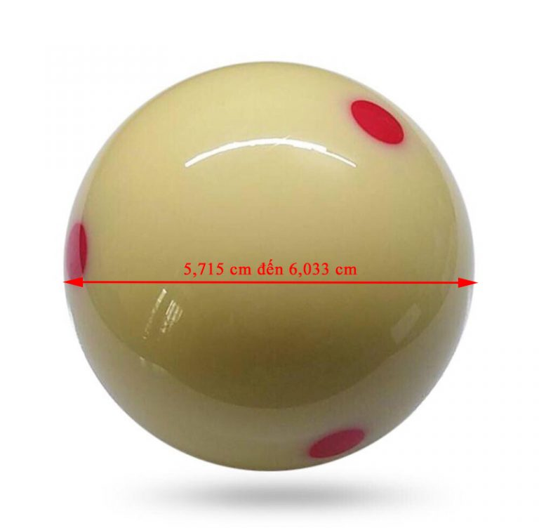 Kích thước quả bóng bida