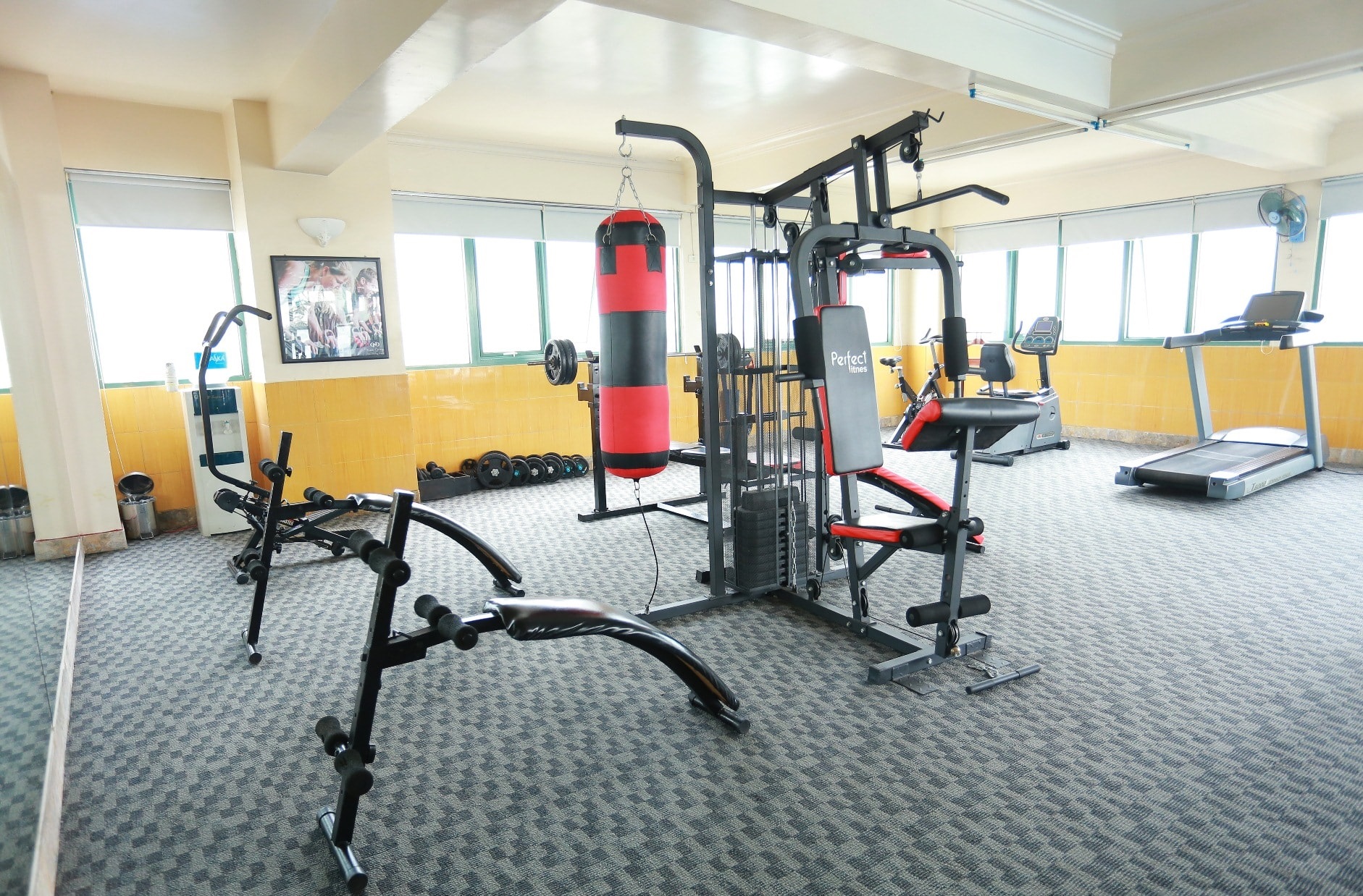 Phòng tập gym cho tập luyện phát triển cơ bắp