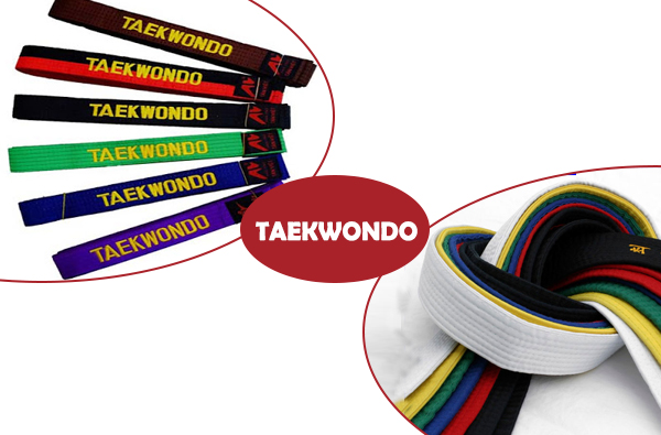 Taekwondo có 6 màu đai tương ứng với 18 cấp bậc