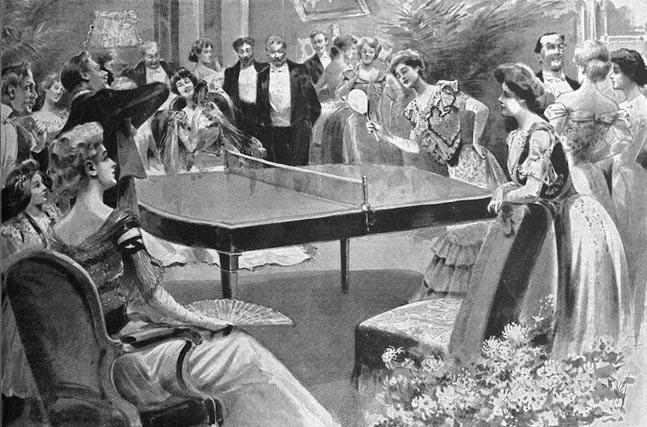 Bóng bàn được bắt nguồn từ nước Anh dưới mô phỏng của bộ môn quần vợt
