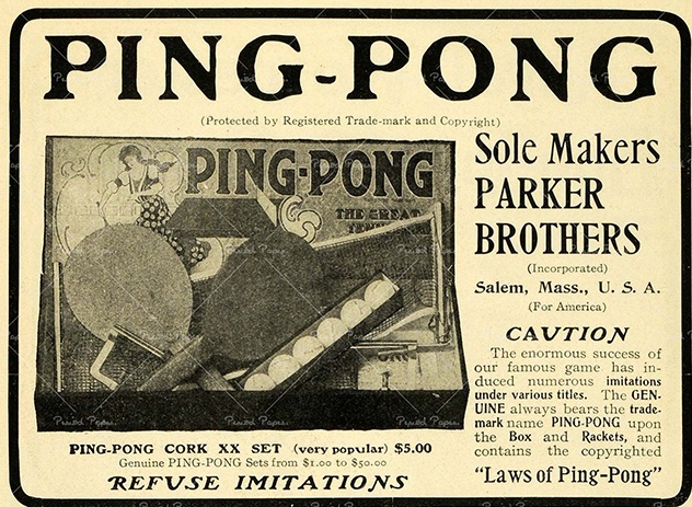 Pinh pong là cách gọi phổ biến của trò chơi
