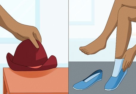 Nên cởi bỏ giày hoặc mũ để đo được chiều cao chính xác nhất
