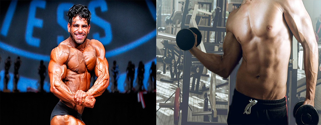 Thể hình người tập bodybuilding (bên trái) và người tập Fitness (bên phải)