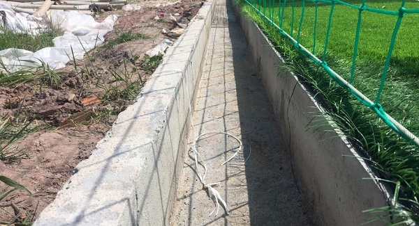 Thi công hệ thống thoát nước sân cỏ nhân tạo