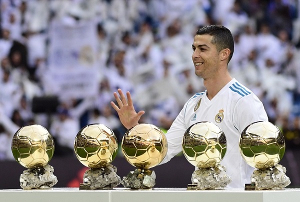 Ronaldo là người sở hữu 5 Quả bóng vàng châu Âu