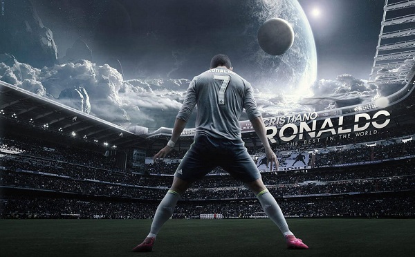 Hình hình ảnh Ronaldo và ngược bóng cực kỳ chất